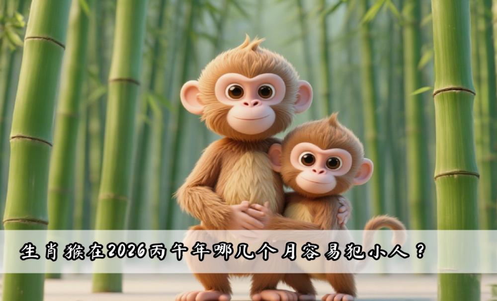生肖猴在2026丙午年哪几个月容易犯小人？