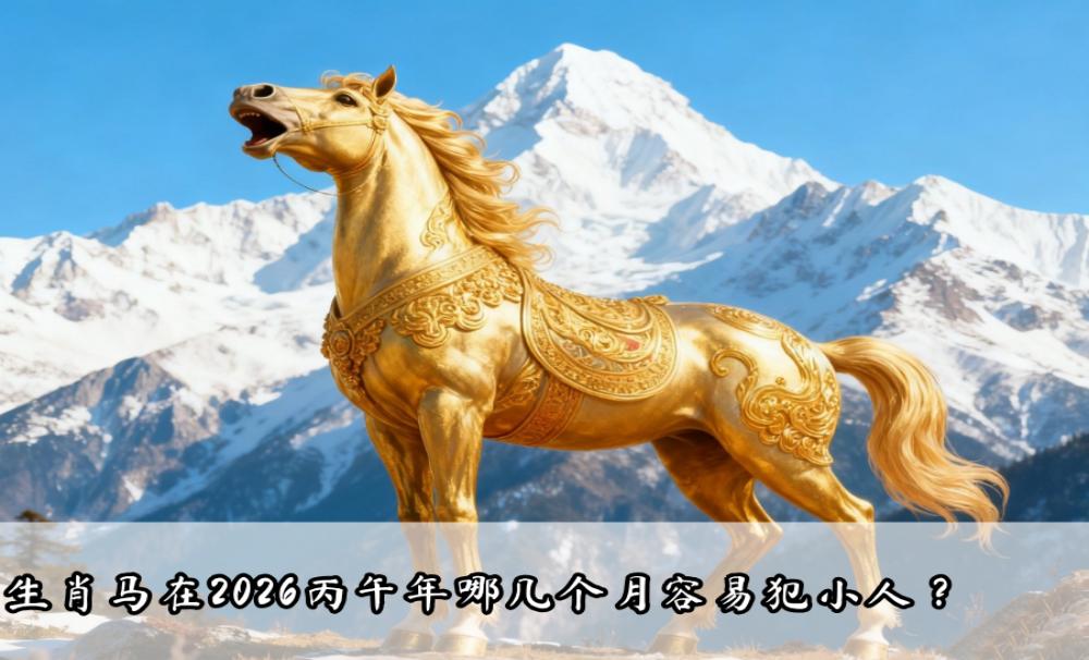 生肖马在2026丙午年哪几个月容易犯小人？