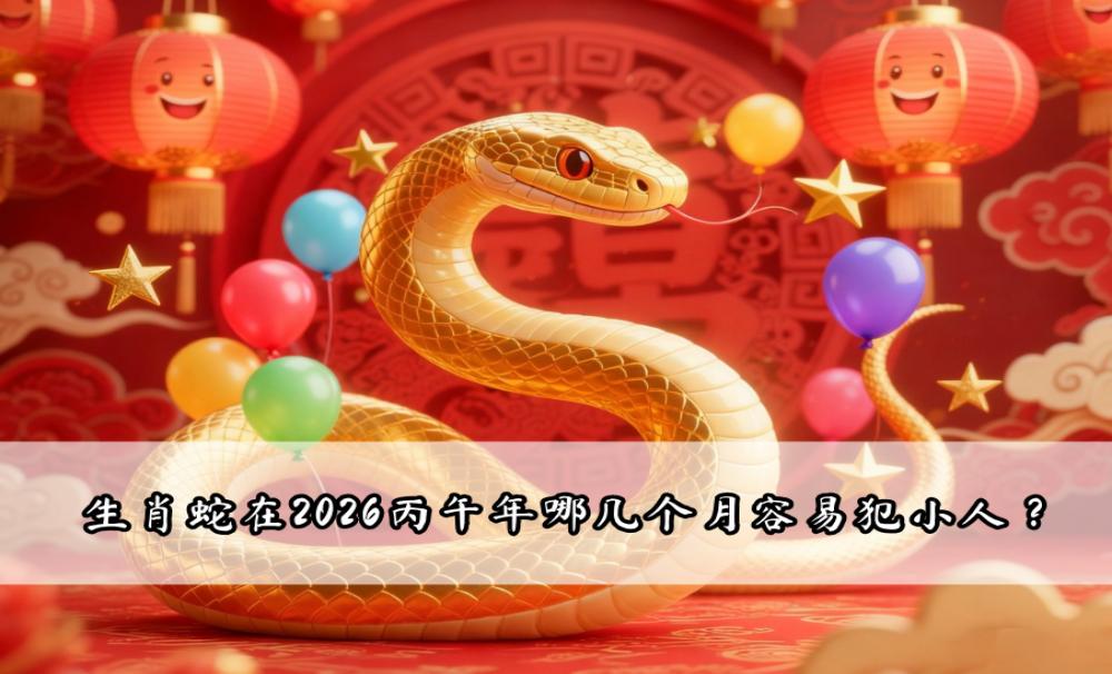 生肖蛇在2026丙午年哪几个月容易犯小人？