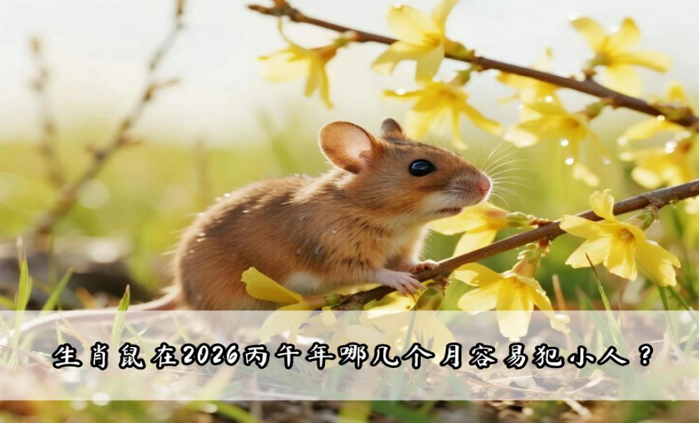生肖鼠在2026丙午年哪几个月容易犯小人？