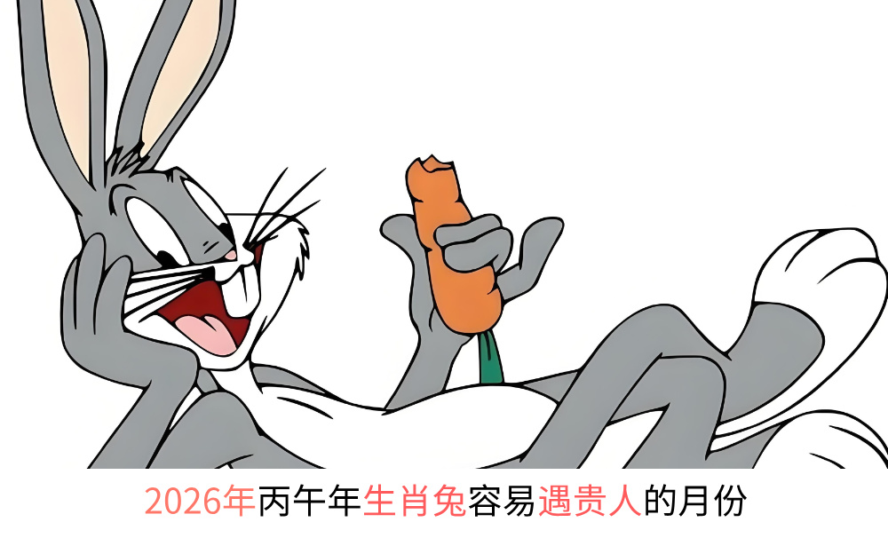 2026年丙午年生肖兔容易遇贵人的月份
