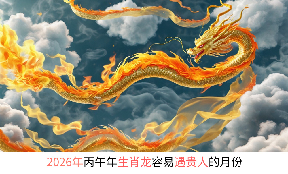 2026年丙午年生肖龙容易遇贵人的月份