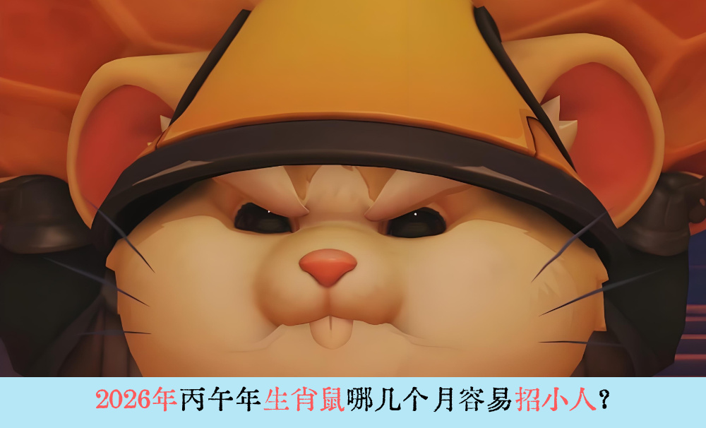 2026年丙午年生肖鼠哪几个月容易招小人？