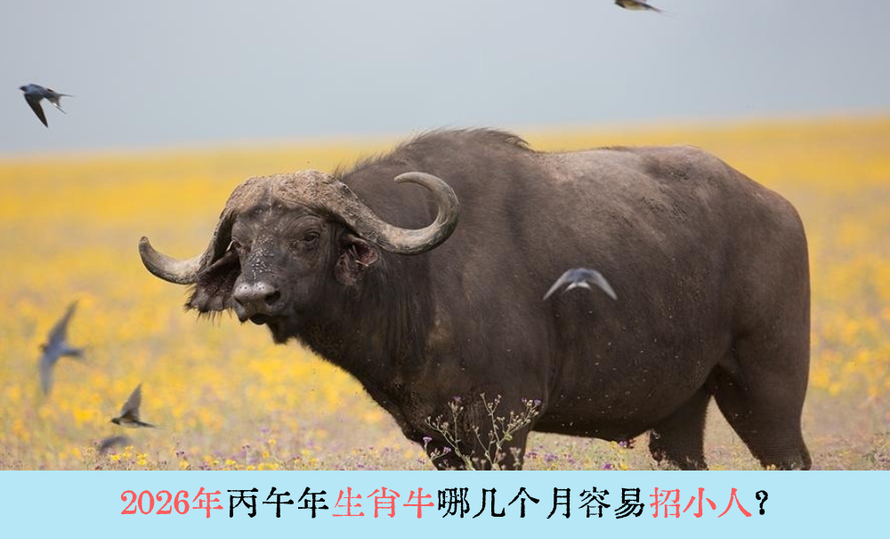 2026年丙午年生肖牛哪几个月容易招小人？