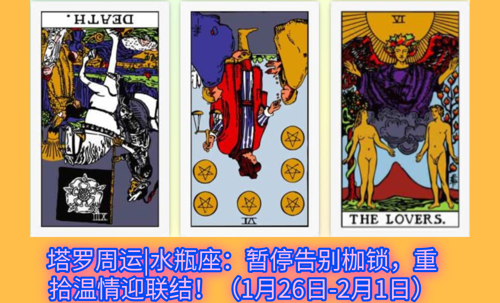塔罗周运|水瓶座：暂停告别枷锁，重拾温情迎联结！（1月26日-2月1日）