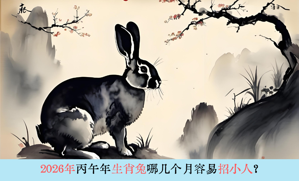 2026年丙午年生肖兔哪几个月容易招小人？