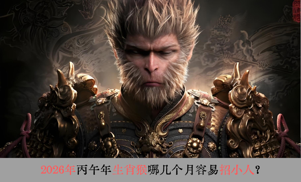 2026年丙午年生肖猴哪几个月容易招小人？