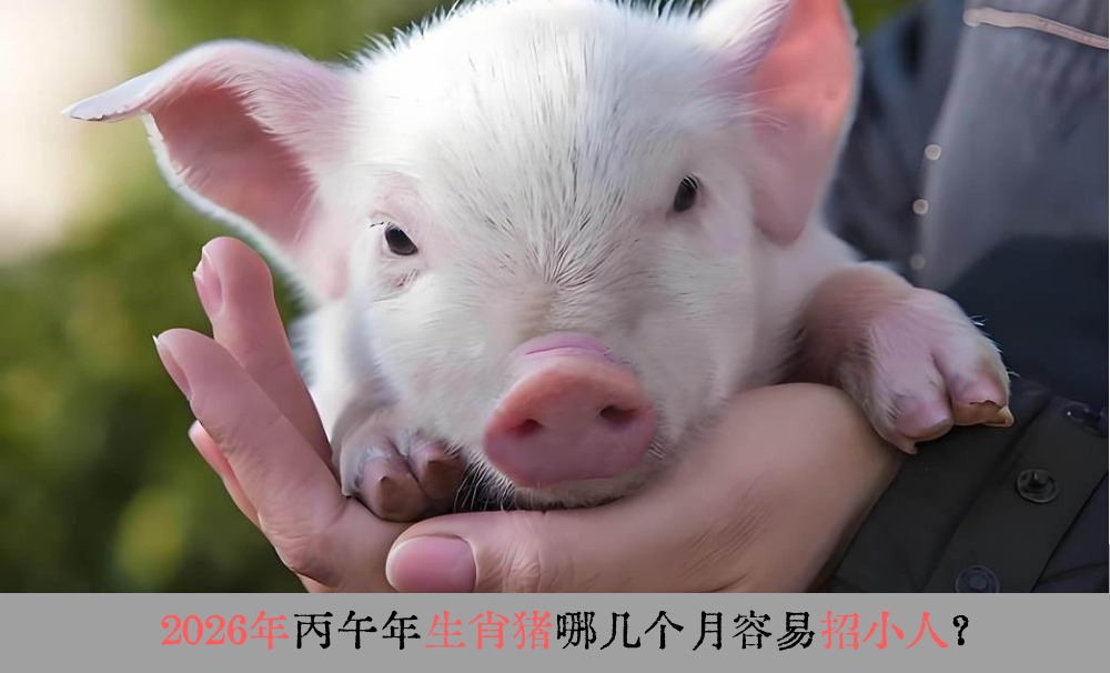 2026年丙午年生肖猪哪几个月容易招小人？