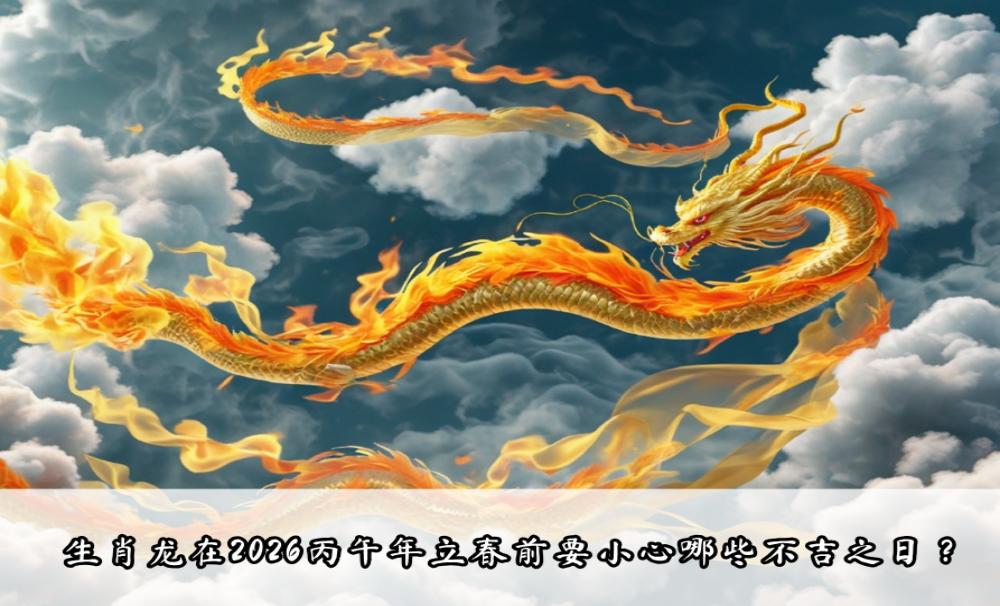 生肖龙在2026丙午年立春前要小心哪些不吉之日？