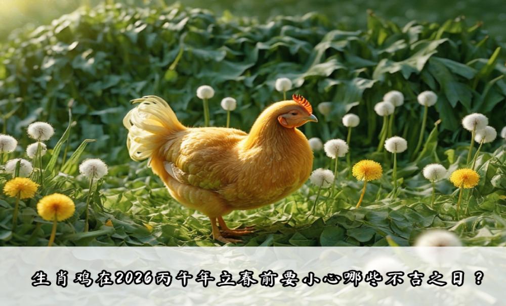 生肖鸡在2026丙午年立春前要小心哪些不吉之日？