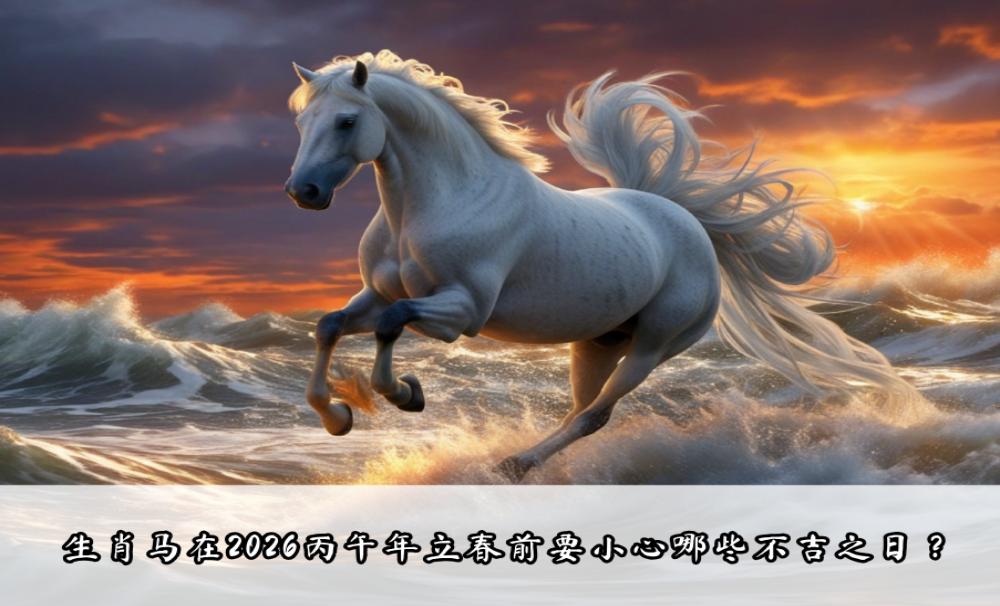 生肖马在2026丙午年立春前要小心哪些不吉之日？