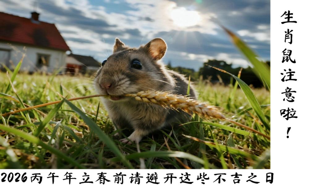 生肖鼠注意啦！2026年立春前请避开这些不吉之日