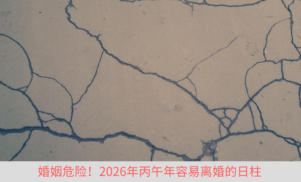 婚姻危险！2026年丙午年容易离婚的日柱
