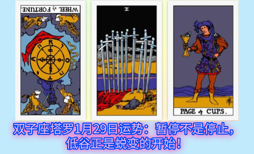 双子座塔罗1月29日运势：暂停不是停止，低谷正是蜕变的开始！