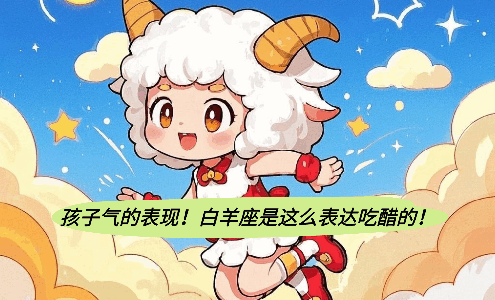 孩子气的表现!白羊座是这么表达吃醋的!