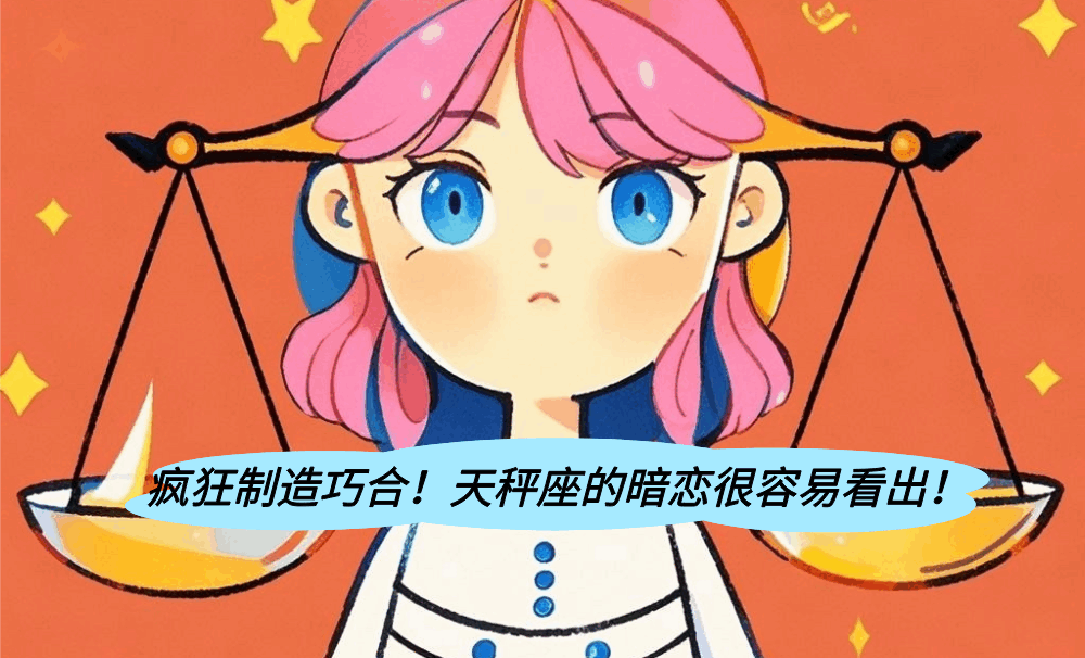 疯狂制造巧合!天秤座的暗恋很容易看出!