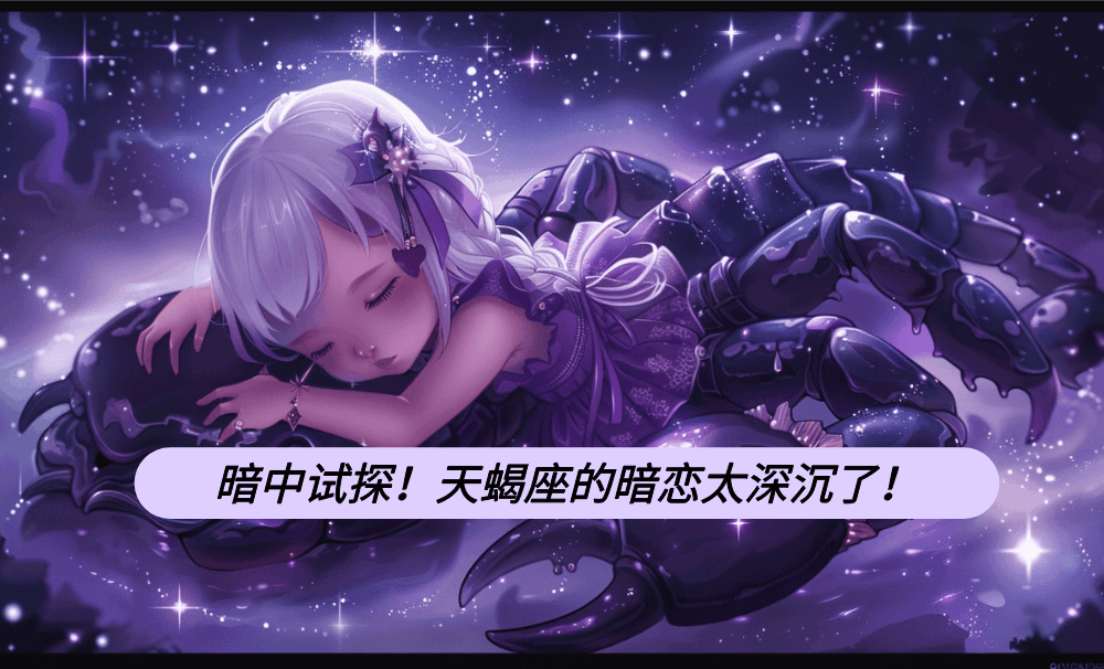 暗中试探！天蝎座的暗恋太深沉了！