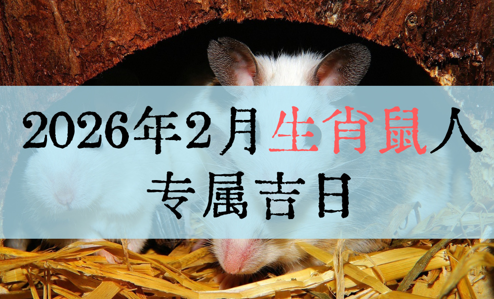 2026年2月生肖鼠人专属吉日