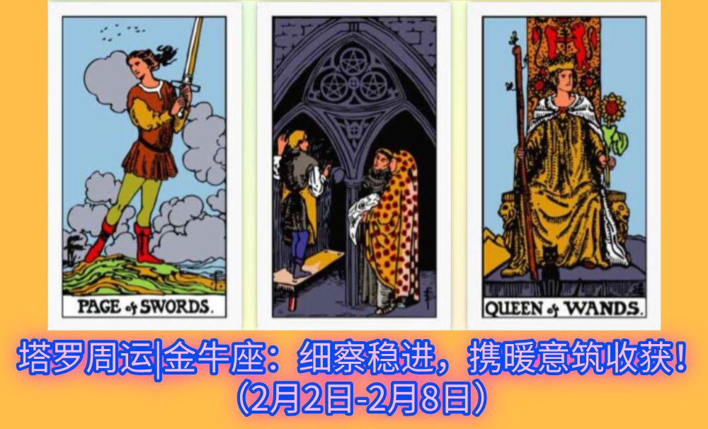 塔罗周运|金牛座：细察稳进，携暖意筑收获！（2月2日-2月8日）