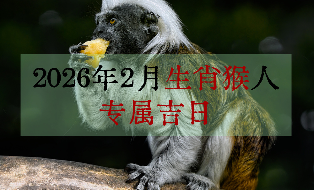 2026年2月生肖猴人专属吉日