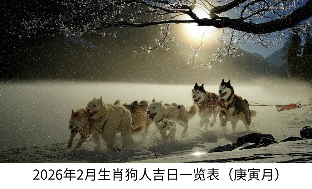 2026年2月生肖狗人吉日一览表