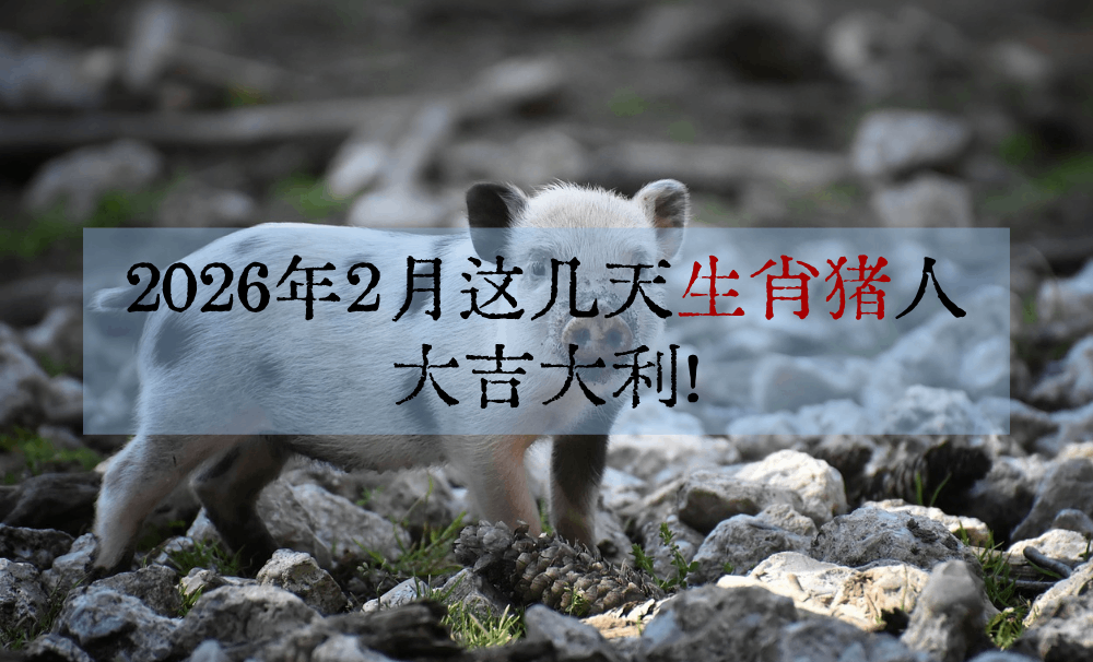 2026年2月这几天生肖猪人大吉大利！