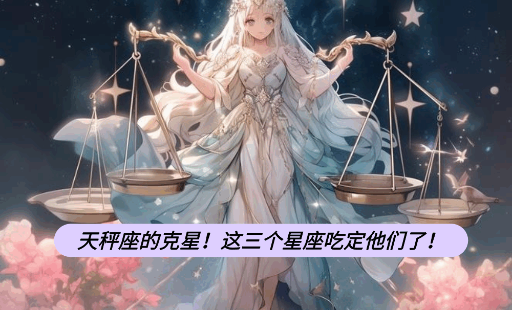 天秤座的克星！这三个星座吃定他们了！