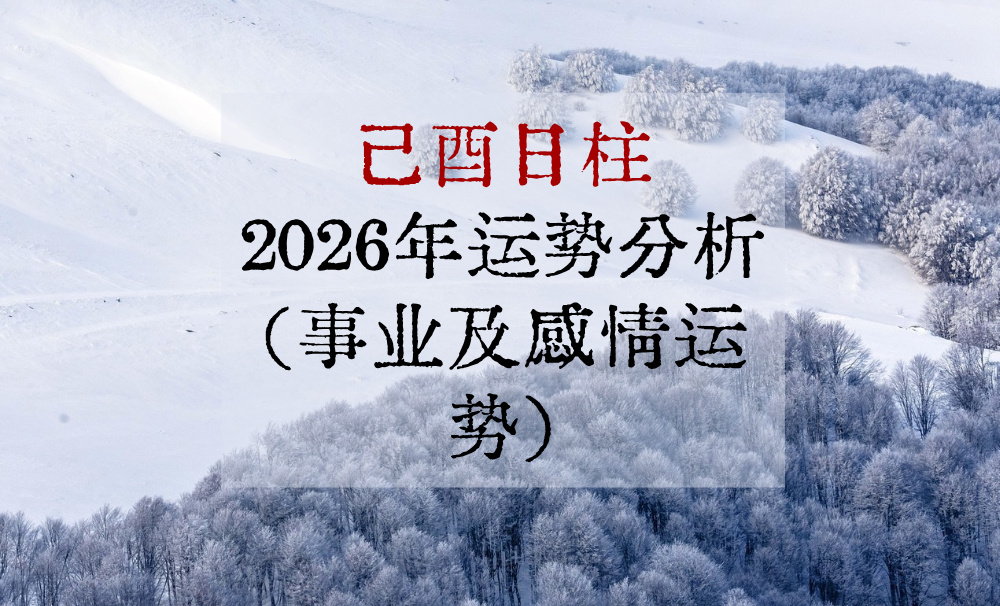 己酉日柱2026年运势分析（事业及感情运势）