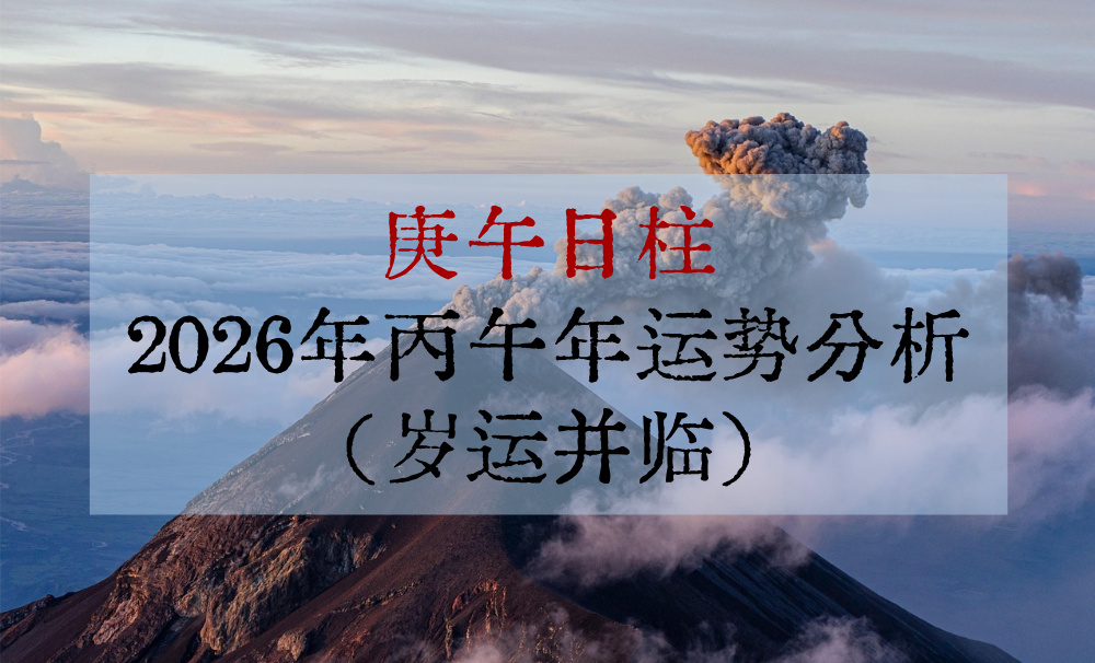庚午日柱2026年丙午年运势分析（岁运并临）
