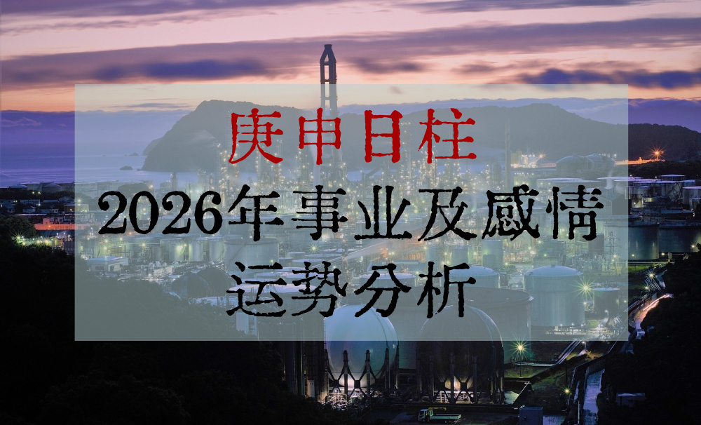 庚申日柱2026年事业及感情运势分析