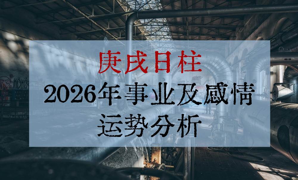 庚戌日柱2026年事业及感情运势分析