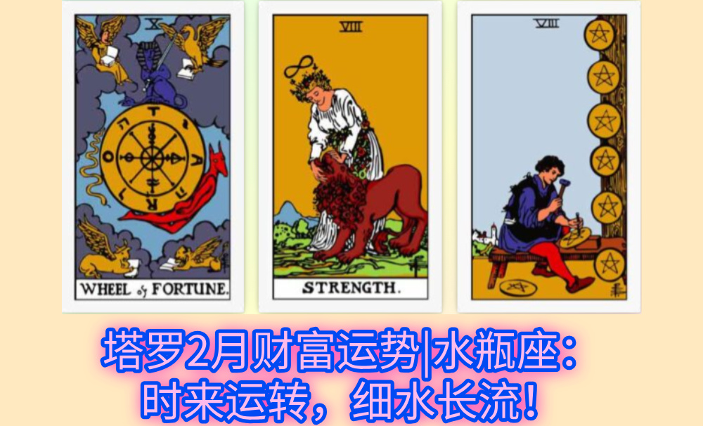 塔罗2月财富运势|水瓶座：时来运转，细水长流！