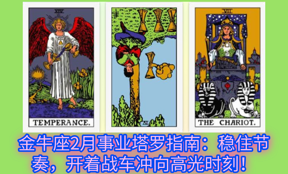 金牛座2月事业塔罗指南：稳住节奏，开着战车冲向高光时刻！