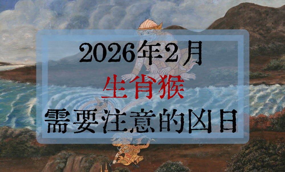 2026年2月生肖猴需要注意的凶日