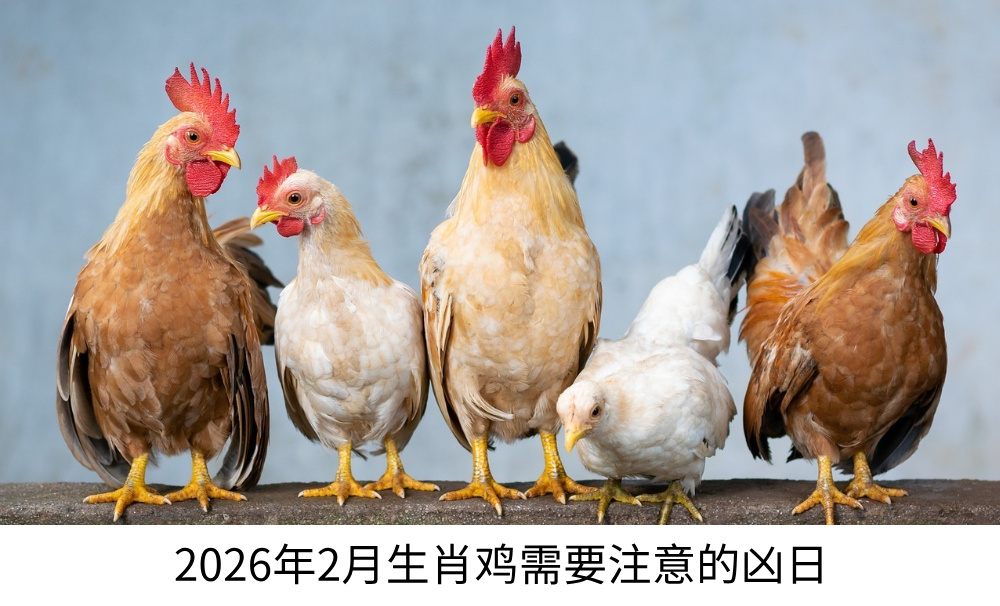 2026年2月生肖鸡需要注意的凶日
