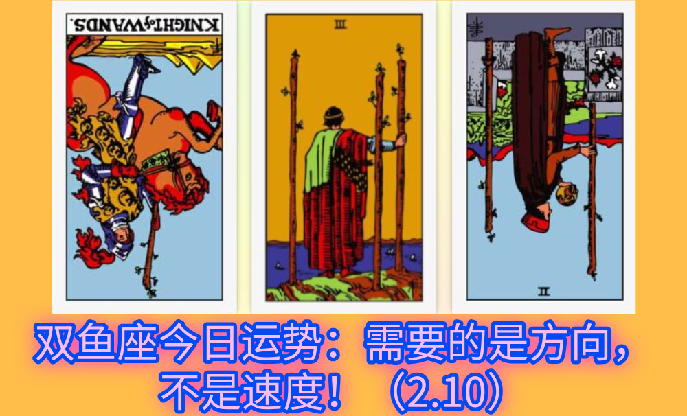 双鱼座今日运势：需要的是方向，不是速度！（2.10）