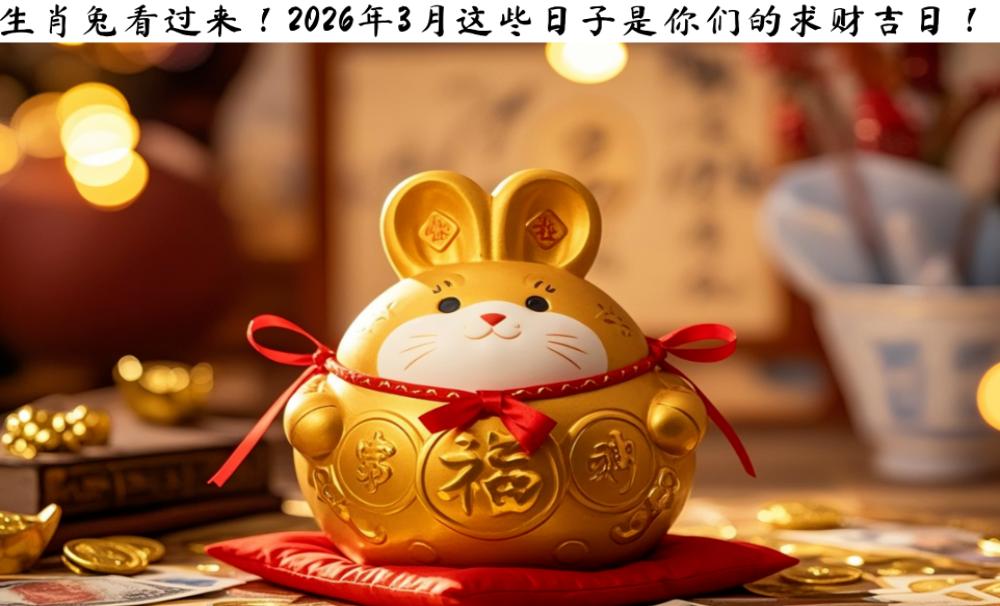 生肖兔看过来！2026年3月这些日子是你们的求财吉日！