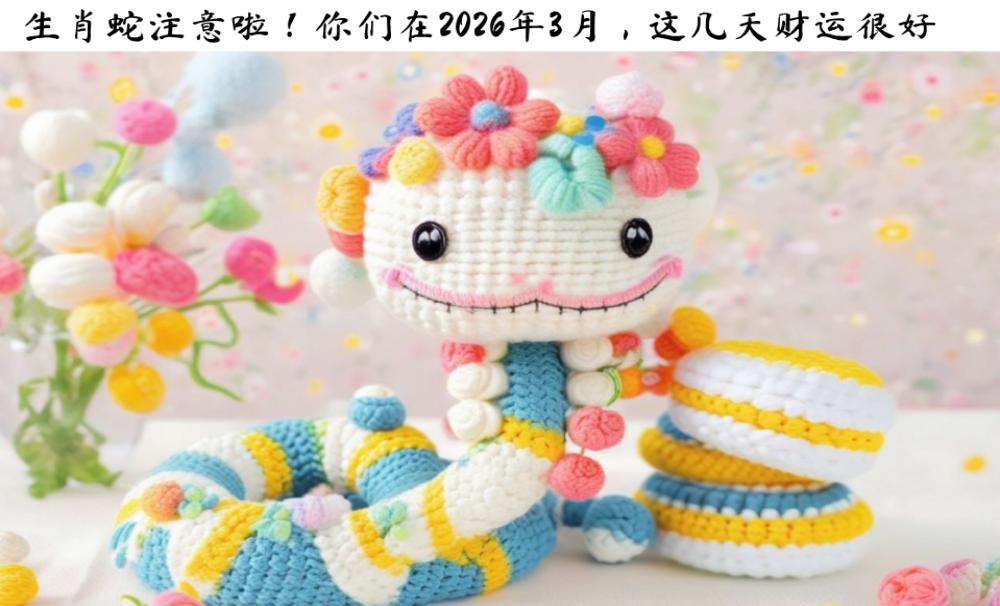生肖蛇注意啦！你们在2026年3月，这几天财运很好