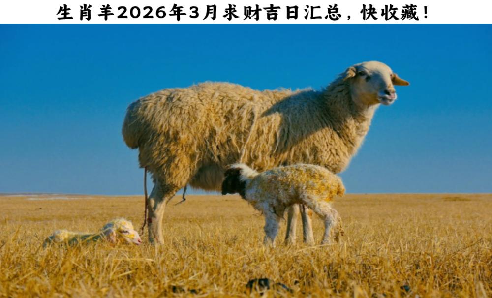 生肖羊2026年3月求财吉日汇总，快收藏！