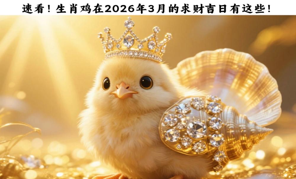 速看！生肖鸡在2026年3月的求财吉日有这些！