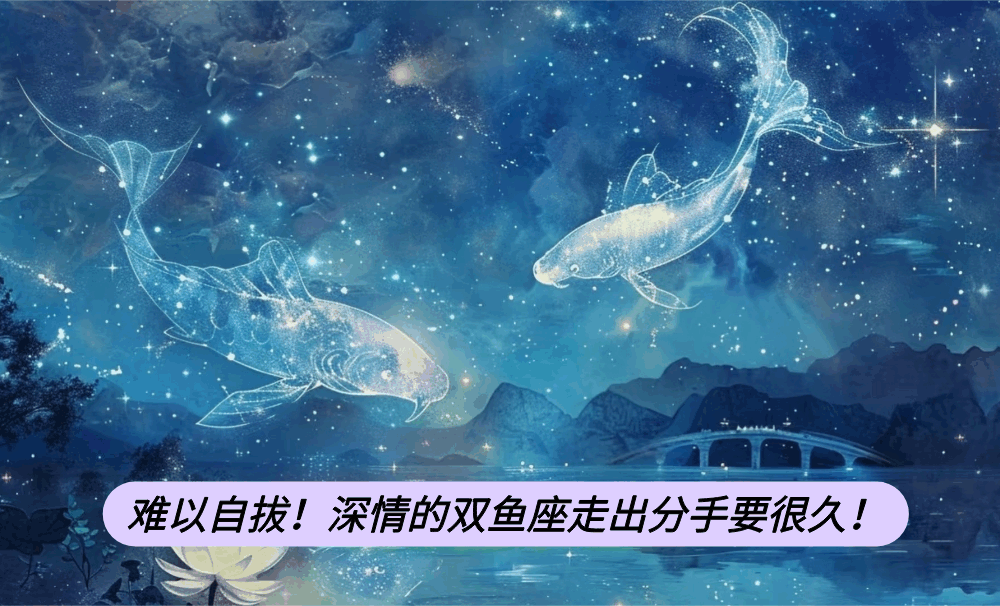 难以自拔！深情的双鱼座走出分手要很久！