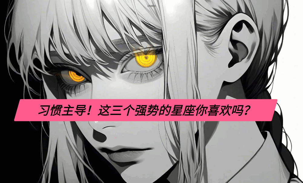 习惯主导！这三个强势的星座你喜欢吗？