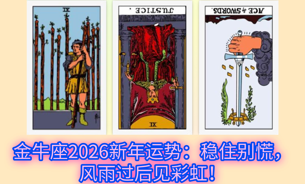 金牛座2026新年运势：稳住别慌，风雨过后见彩虹！