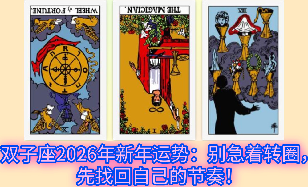 双子座2026年新年运势：别急着转圈，先找回自己的节奏！