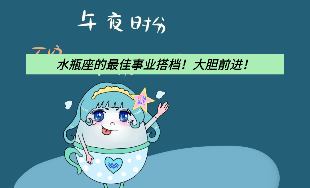 水瓶座的最佳事业搭档！大胆前进！