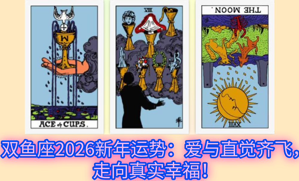 双鱼座2026新年运势：爱与直觉齐飞，走向真实幸福！