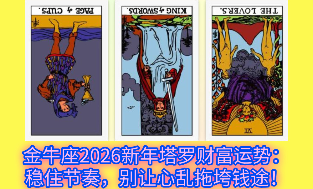 金牛座2026新年塔罗财富运势：稳住节奏，别让心乱拖垮钱途！