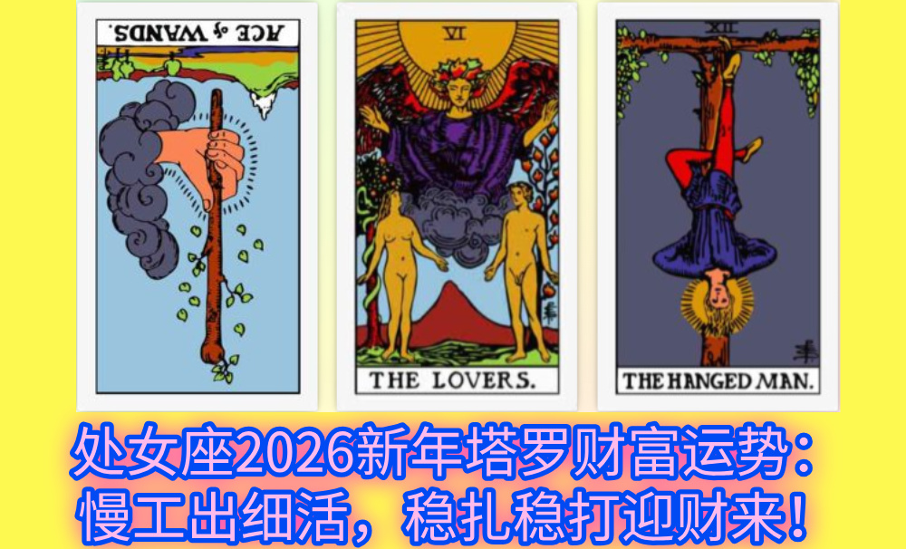 处女座2026新年塔罗财富运势：慢工出细活，稳扎稳打迎财来！