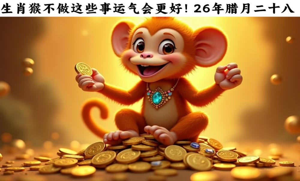 生肖猴不做这些事运气会更好！26年腊月二十八