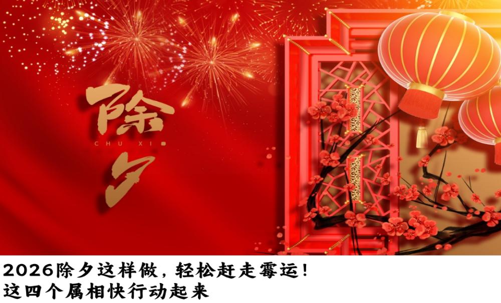 2026除夕这样做，轻松赶走霉运！这四个属相快行动起来（猴、鸡、狗、猪）